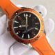 Copy Omega Seamaster Co-Axial Watch Black Dial Orange Leather (2)_th.jpg